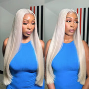 White HD Transparent 13X4 Lace Front Wigs