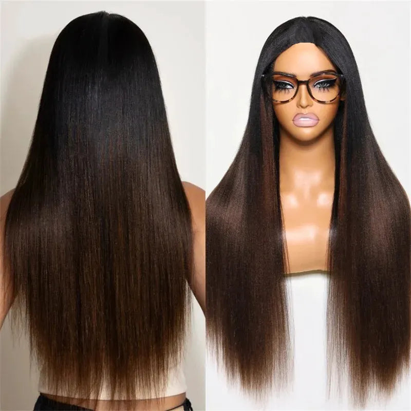 SaQina Wigs ウィッグ フィットタイプ　ブラウン クリップ付き SaQina Wigs ウィッグ フィットタイプ ブラウン クリップ付き SaQina