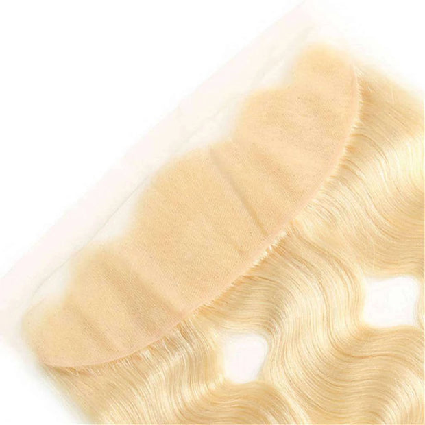613 Blonde Body Wave Hair Lace Frontal Closure 13x4Inchs 100% Human Hair - ashimaryhair