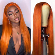 Ginger Color Wig 13*4 13*6 Lace Wigs 180% 250% Density Lace Front Wigs Ashimary Virgin Hair