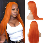 Ginger Color Wig 13*4 13*6 Lace Wigs 180% 250% Density Lace Front Wigs Ashimary Virgin Hair