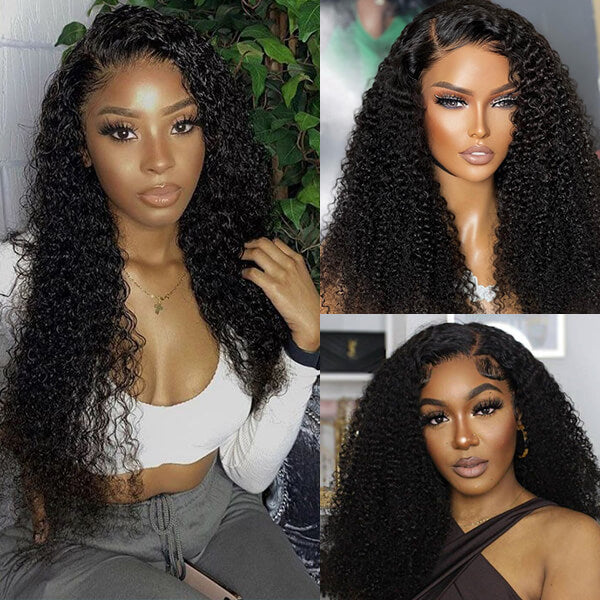 13x6 HD Transparent Kinky Curly Full Lace Wig-AshimaryHair