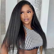 13x6 Kinky Straight Full Lace HD Transparent Wig-AshimaryHair.com