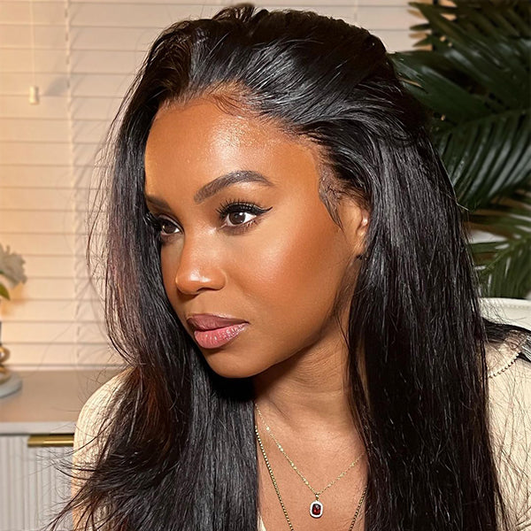 Shop By Influencer - straight hair 13x6 Transparent Lace Closure Wig-20inch-250% density