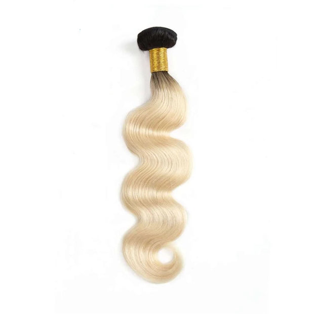 4 Bundles 1b/613 Ombré Blonde Hair Body Wave Brazilian Human Hair - ashimaryhair