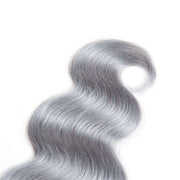 4 Bundles Grey Ombre Hair Body Wave Brazilian Human Hair Bundles - ashimaryhair