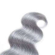 Ombre Grey 3 Bundles Body Wave Brazilian Human Hair Bundles - ashimaryhair