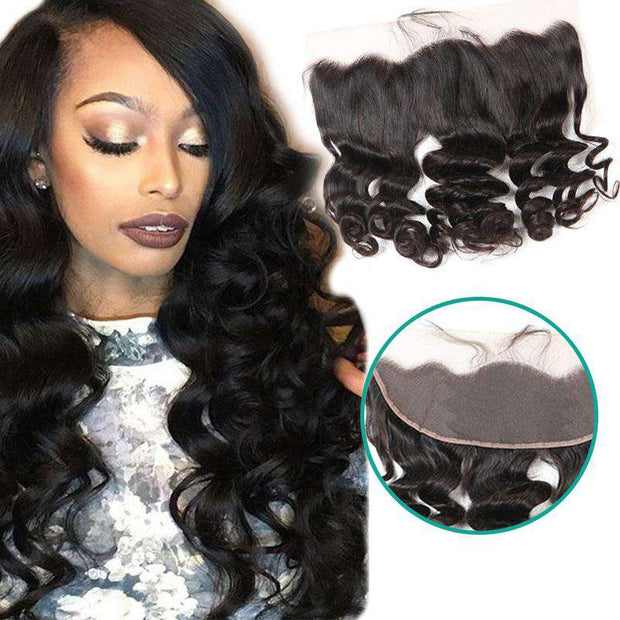 Loose Wave Hair Lace Frontal 13x4Inchs 100% Virgin Human Hair - ashimaryhair