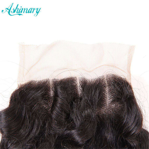 Luxurious Deep Wave 4 Bundles With Closure Natural Color - ashimaryhair