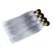 Hair Bundles Grey Ombre Hair Straight Brazilian Human Hair Bundles - ashimaryhair