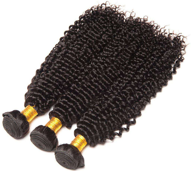 Kinky Curly Hair Bundles 9A 100% Human Hair Natural Color - ashimaryhair