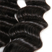 3 Bundles 9A Loose Deep Wave Human Hair Bundles Natural Color - ashimaryhair