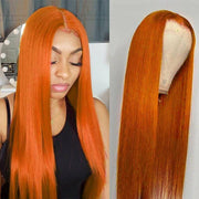 Ginger 4x4 5x5 6x6 Glueless Lace Wigs 180% 250% Density Wigs Ashimary Virgin Hair
