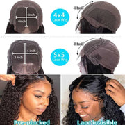 5x5 4x4 Lace Closure Wig
