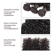 9A Grade Water Wave 3 Bundles With Frontal Indian Virgin Hair - ashimaryhair