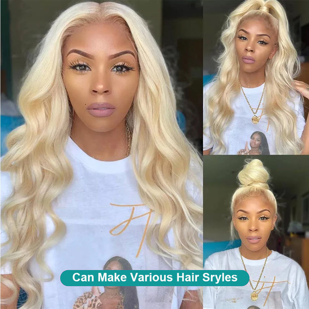 613 Blonde Body Wave Transparent HD Lace Front Wigs 13x4 Ashimary Human Hair