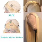 613 blonde lace front wig human hair Straight lace wig-Ashimary hair