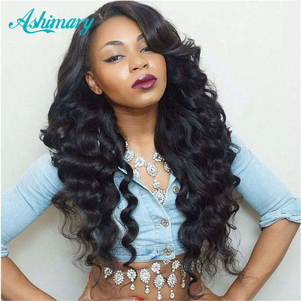 Loose Deep Wave Hair Bundles 9A 100% Human Hair Natural Color - ashimaryhair