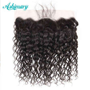 9A Grade Water Wave 3 Bundles With Frontal Indian Virgin Hair - ashimaryhair