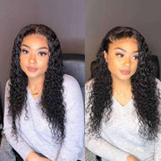 9A Grade Water Wave 3 Bundles With Frontal Indian Virgin Hair - ashimaryhair