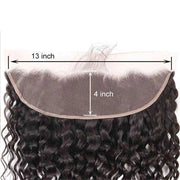 9A Grade Water Wave 3 Bundles With Frontal Brazilian Virgin Hair - ashimaryhair