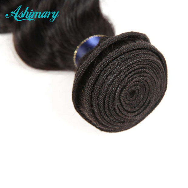 Loose Deep Wave Hair Bundles 9A 100% Human Hair Natural Color - ashimaryhair