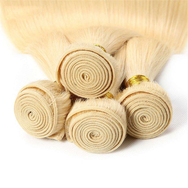 Hair Bundles 613 Honey Blonde Hair Straight 100% Human Hair - ashimaryhair