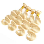 4 Bundles Honey Blonde Body Wave Brazilian Human Hair Bundles - ashimaryhair