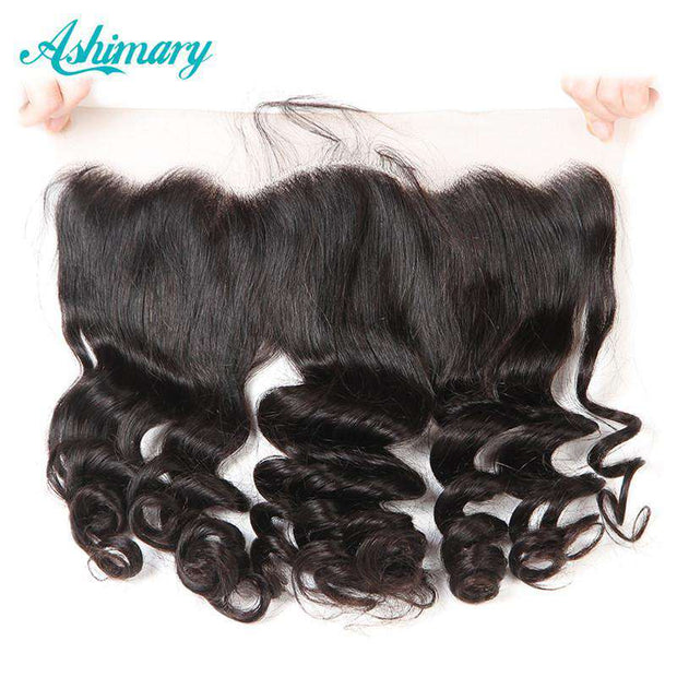 Loose Wave Hair Lace Frontal 13x4Inchs 100% Virgin Human Hair - ashimaryhair