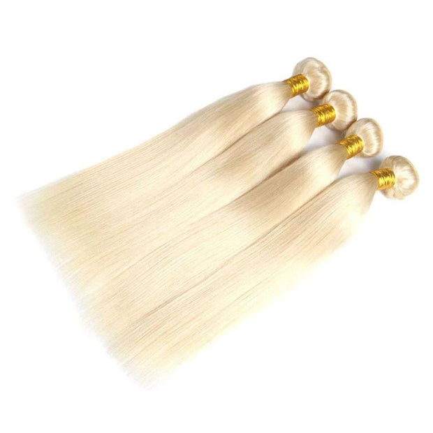 4 Bundles Honey Blonde Straight Brazilian Human Hair Bundles - ashimaryhair