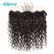Water Wave Hair Lace Frontal 13x4Inchs Natural Color 100% Human Hair - ashimaryhair