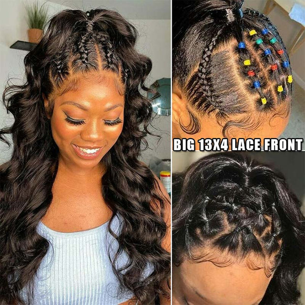BOGO Flash Sale 13x4 Transparent HD Lace Front Wig Straight Body Wave