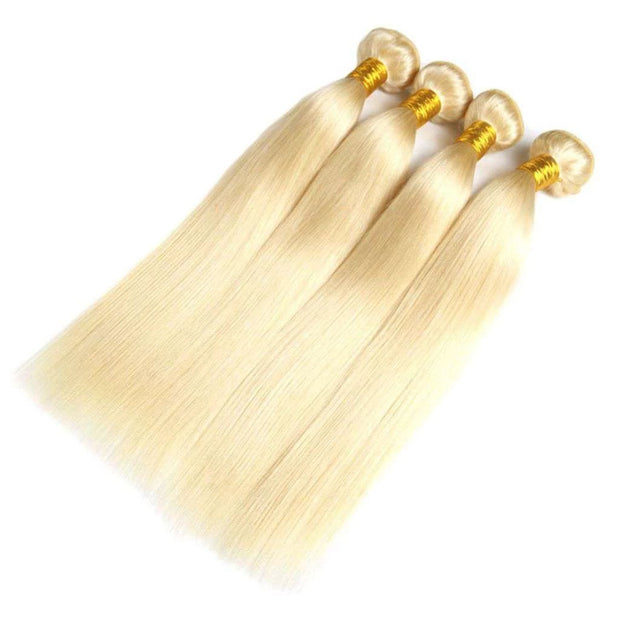 Hair Bundles 613 Honey Blonde Hair Straight 100% Human Hair - ashimaryhair