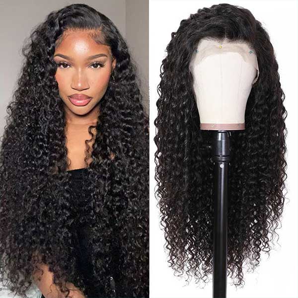 Ashimary 13x6 HD Undetectable Lace Frontal  Wigs Deep Wave Natural Color Hair For Sale