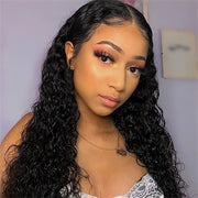 Ashimary 13x6 Water Wave  HD Lace Frontal Wigs Natural Color Hair