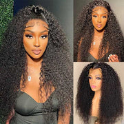 Ashimary HD 13x6 Kinky Curly Lace Front Wigs Natural Color Hair With Baby Hair