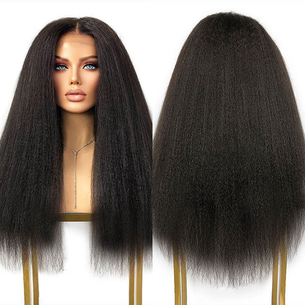 Ashimary Kinky Straight 13x6 HD  Lace Front Wig