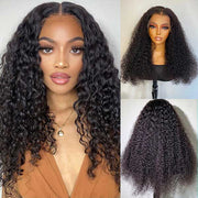 Ashimary Water Wave 13x6 HD Lace Frontal Wigs Natural Color Hair