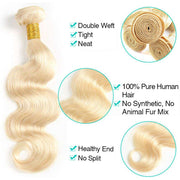 Hair Bundles 613 Honey Blonde Hair Body Wave 100% Human Hair - ashimaryhair