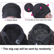 Body Wave Headband Wigs Human Hair 180% Density Glueless Wigs