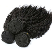 4 Bundles 10A Kinky Curly Hair Human Hair Bundles Natural Color - ashimaryhair