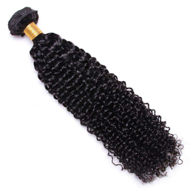 Afro Kinky Curly Hair 3 Bundles 10A Brazilian Human Hair Natural Color - ashimaryhair