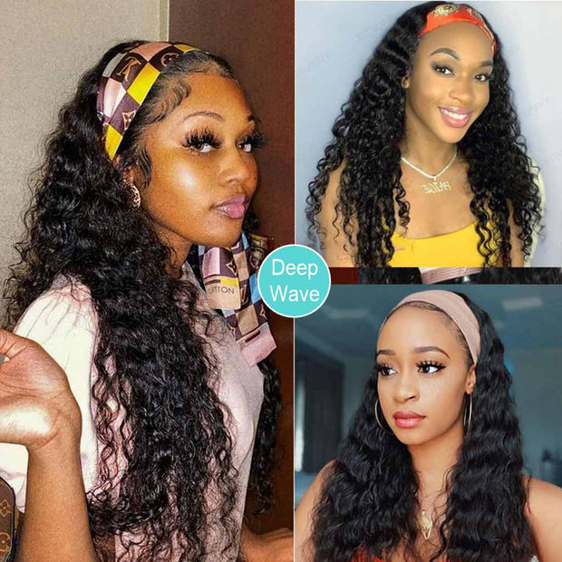 Best Headband Wigs Human Hair For Curly/Weavy/Straight Hair-AshimaryHair.com