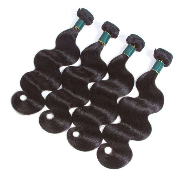 4 Bundles 10A Body Wave Brazilian Human Hair Bundles Natural Color - ashimaryhair