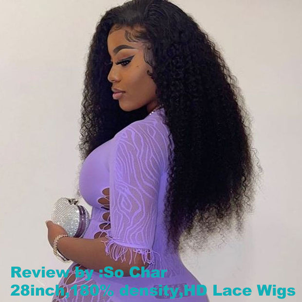 Transparent hd 13*4 Lace Front Jerry Curly Hair Lace Wig Luxury Customization