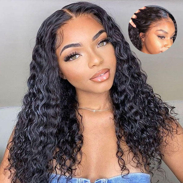 Glueless Wear And Go Jerry Curly 13x4 HD Transparent Lace
