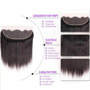 Ashimary straight hair ear to ear lace frontal closure