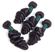 10A Loose Wave Virgin Hair 3 Bundles With Frontal Human Hair - ashimaryhair
