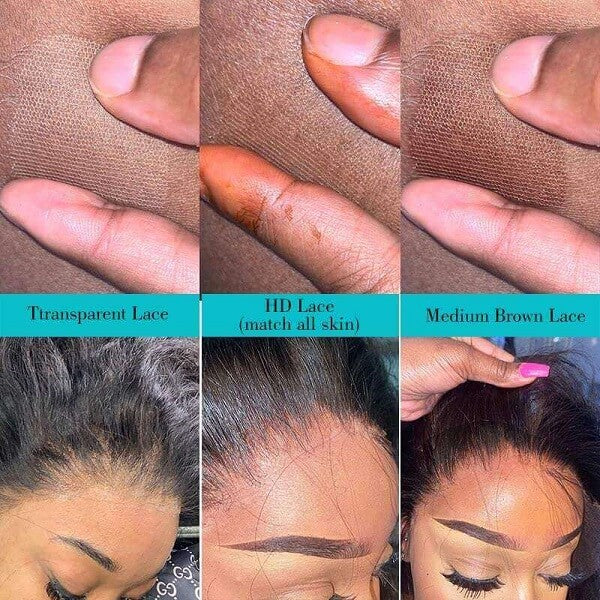 Transparent Lace VS HD Lace VS Medium Brown Lace-AshimaryHair.com