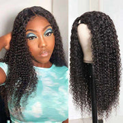 Jerry Curly U Part Glueless Human Hair Wigs Online For Sale